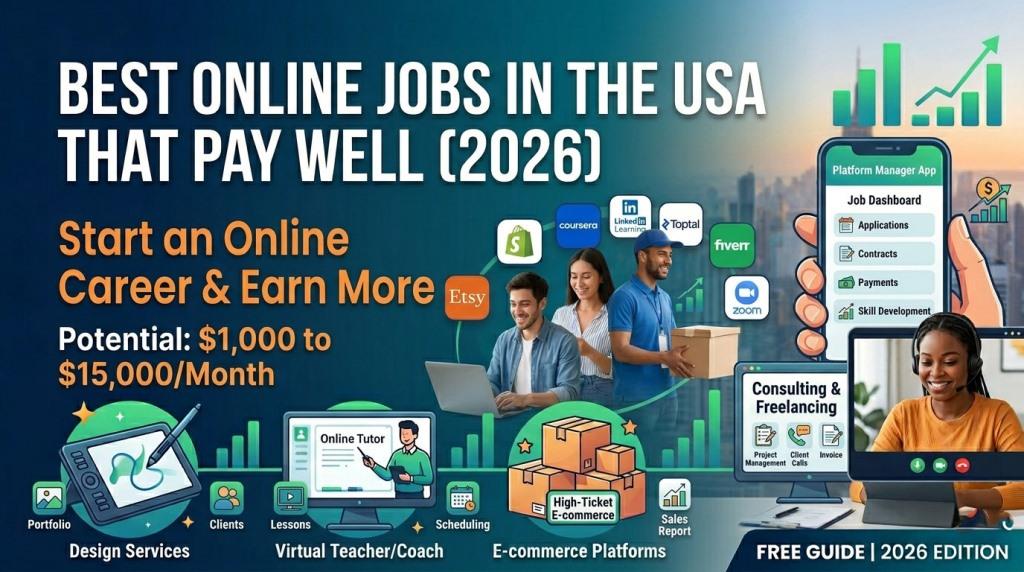 Best Online Jobs in the USA That Pay Well (2026)
