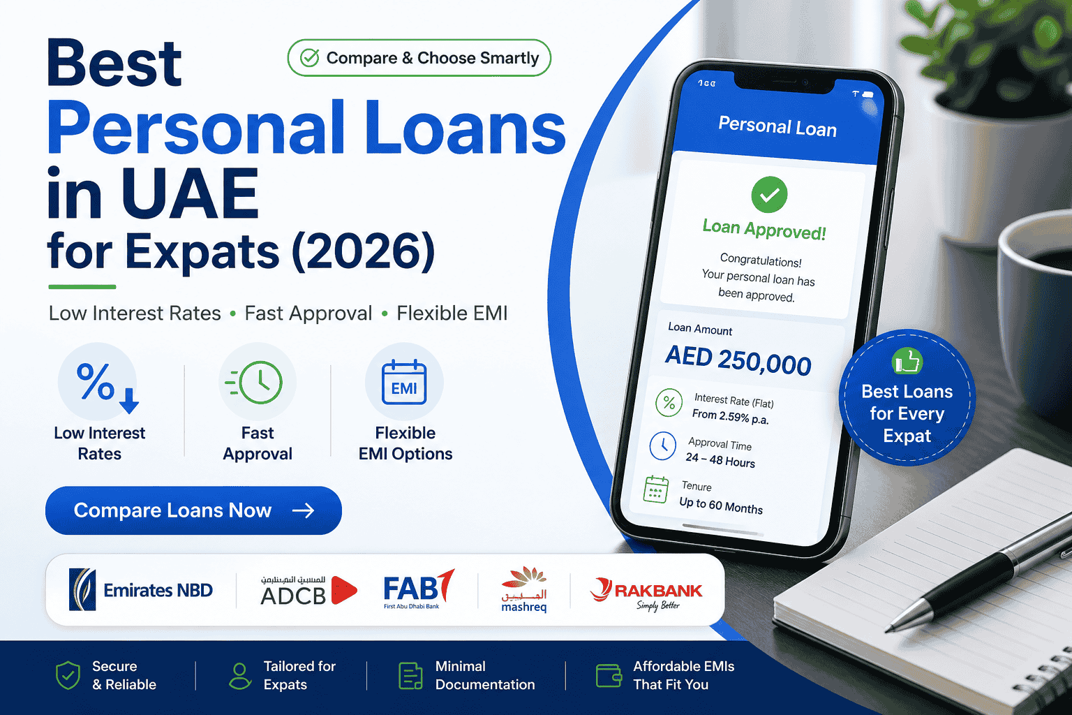 Best Personal Loans in UAE for Expats (2026)