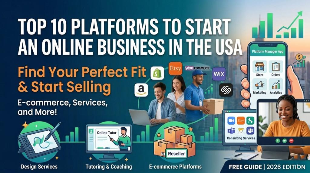 Top 10 Platforms to Start an Online Business in the USA (2026)