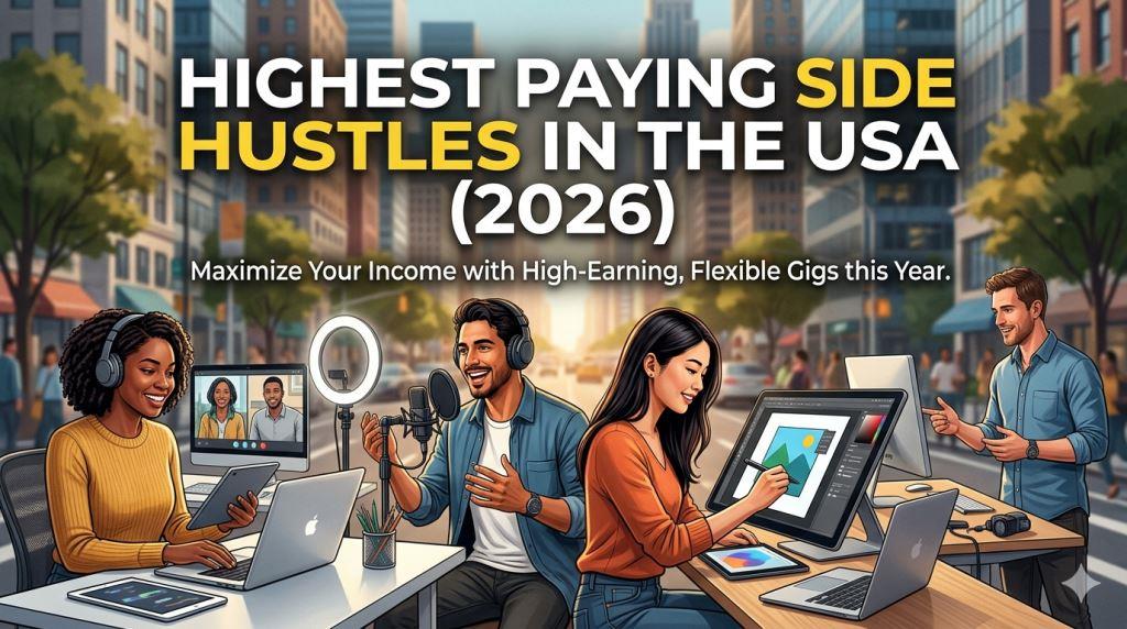 Highest Paying Side Hustles in the USA (2026) to Earn $5K+/Month