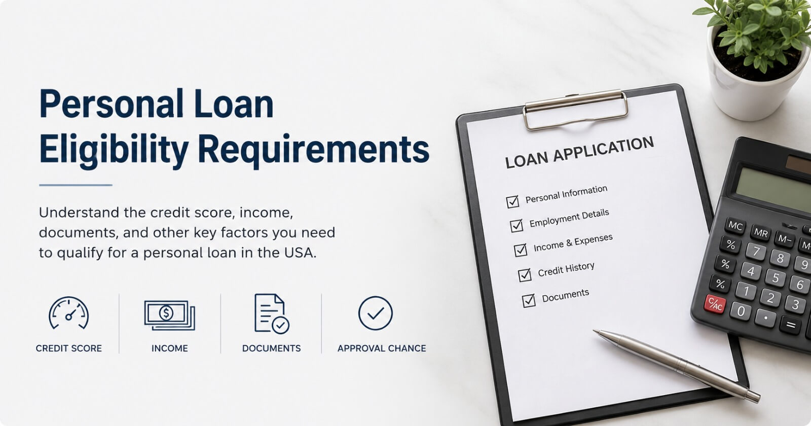 How to Qualify for a Personal Loan in the USA (2026)