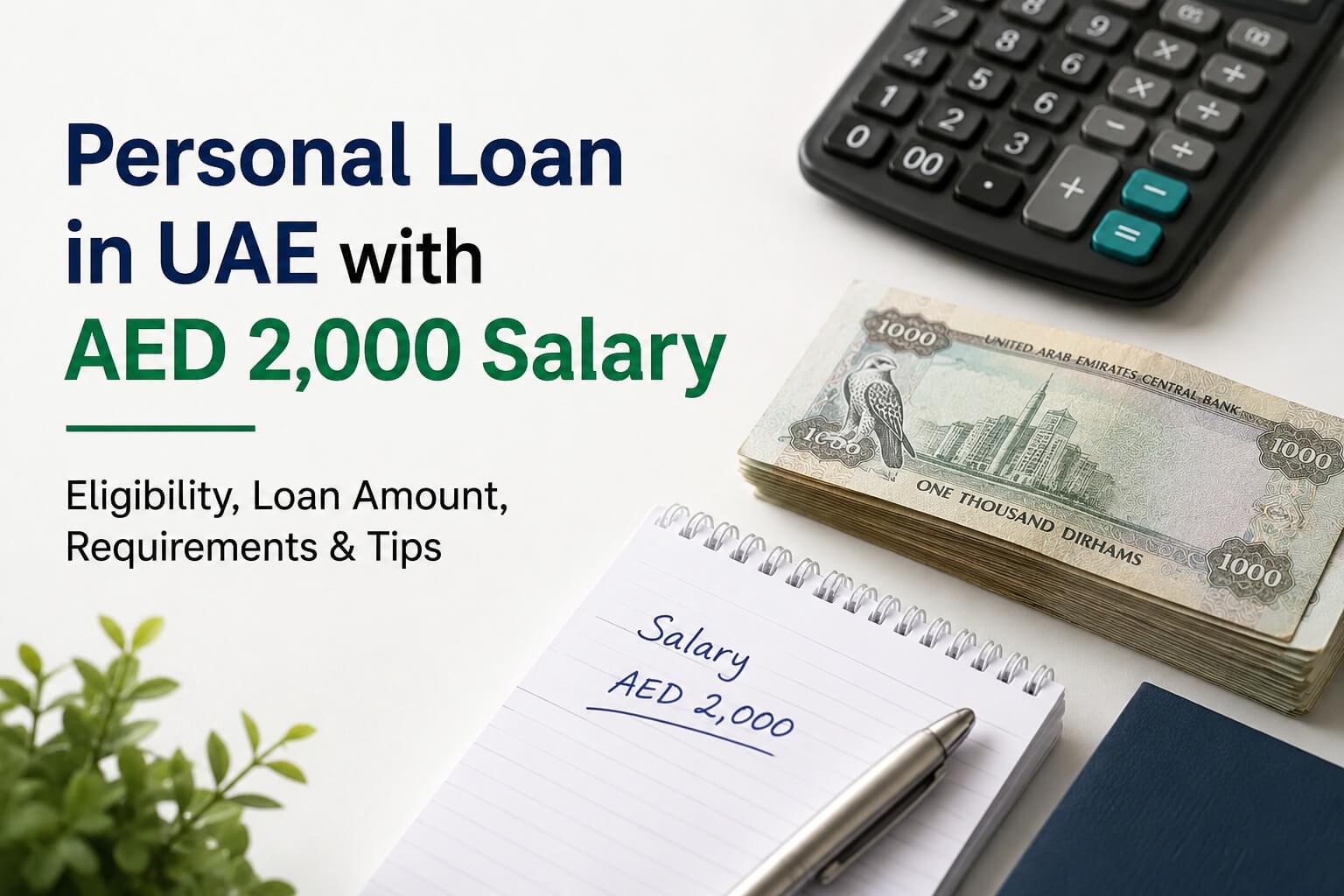 Personal Loan in UAE 2000 Salary: Check Eligibility, Loan Amount & Approval Chances