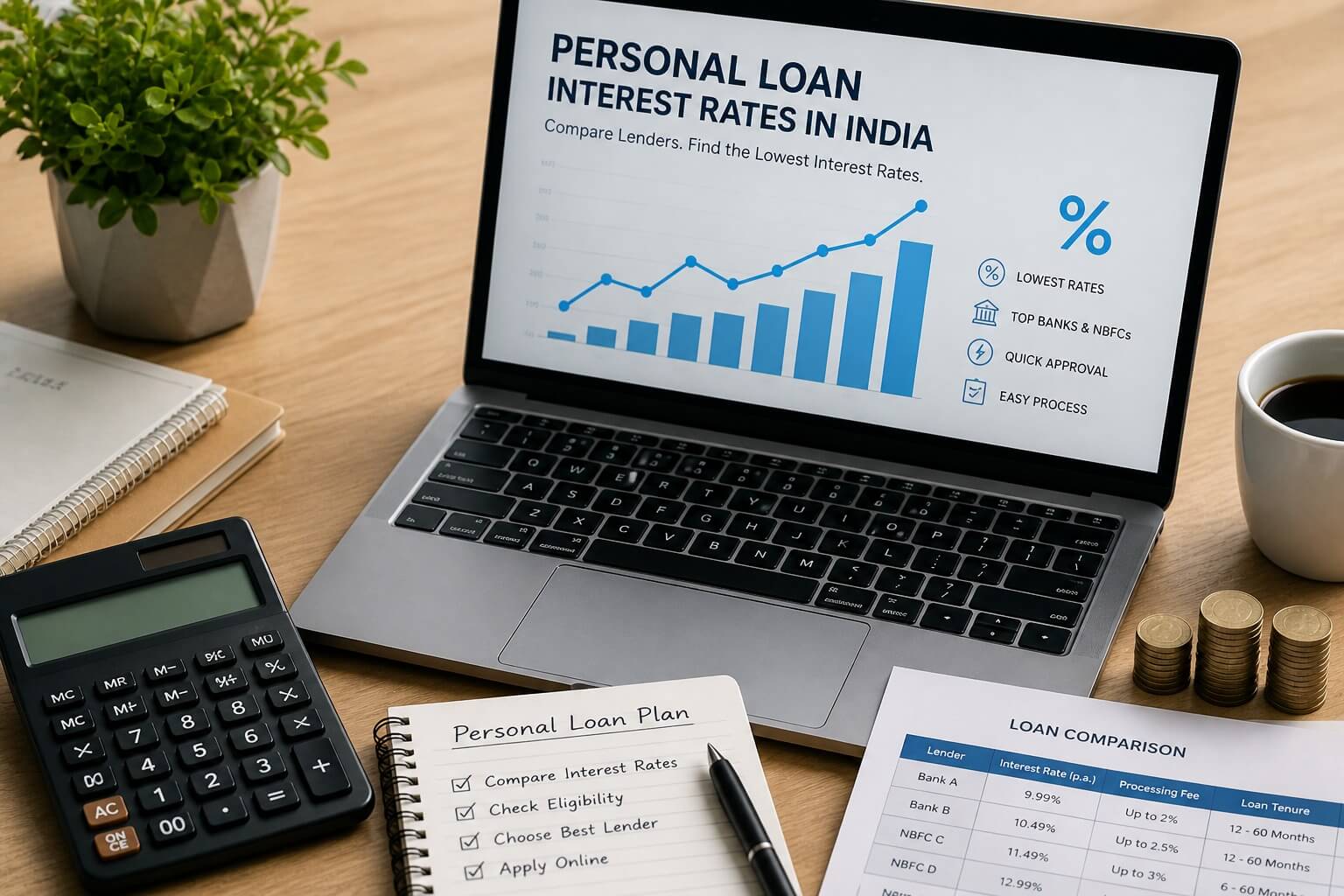 Personal Loan Interest Rates in India (2026) – Compare & Apply Online