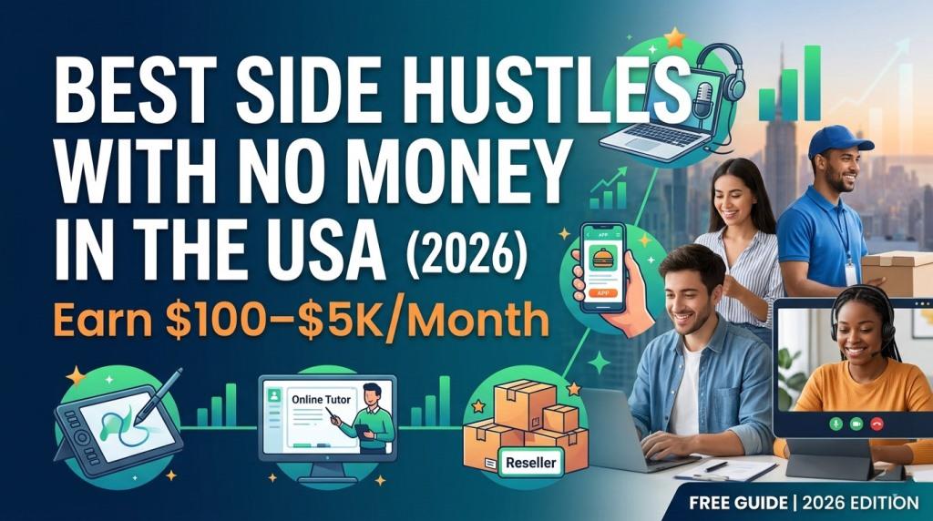 Side Hustles You Can Start With No Money in the USA (2026)